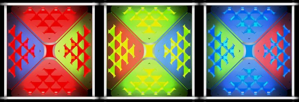 Decorative light abstract backgrounds. 3D illustration Stock Illustration