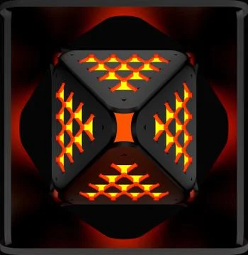 Decorative light abstract backgrounds. 3D illustration Stock Illustration