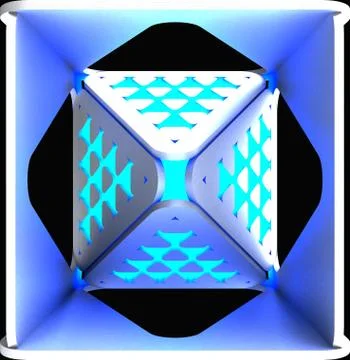 Decorative light abstract backgrounds. 3D illustration Stock Illustration