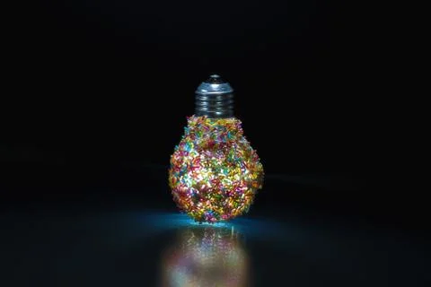 Decorative light bulb Stock Photos
