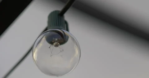 Decorative Light Lightly Dancing in the Breeze Close Up Stock Footage 149840201