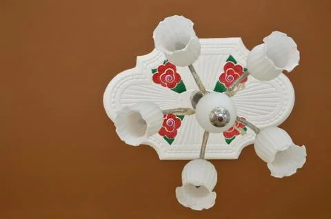 Decorative lights in the ceiling Stock Photos