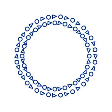 Decorative line art frames for design template Stock Illustration