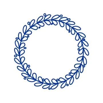 Decorative line art frames for design template Stock Illustration