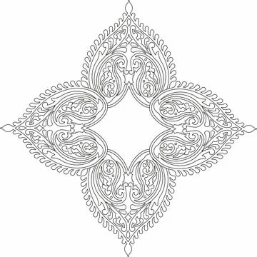 Decorative line art frames for design template. Elegant element for design in Stock-Illustration