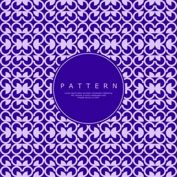 Decorative line circle seamless pattern design. Geometric round abstract pattern Stock Illustration
