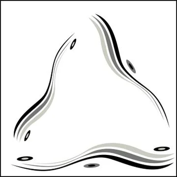 Decorative linear pattern Stock Illustration