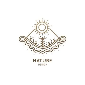 Decorative logo nature Stock Illustration