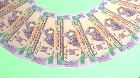 Decorative Looping Design 25 Ringgit Curency of Brunei Darussalam Stock Footage 303815468