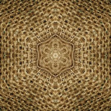 Decorative luxury jute made pattern for carpet, rug, textile etc Stock Illustration