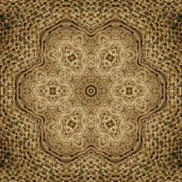 Decorative luxury jute made pattern for carpet, rug, textile etc Stock Illustration