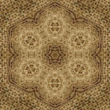 Decorative luxury jute made pattern for carpet, rug, textile etc Stock Illustration