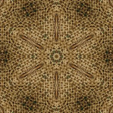 Decorative luxury jute made pattern for carpet, rug, textile etc Stock Illustration