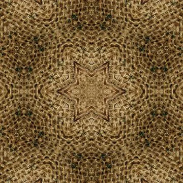 Decorative luxury jute made pattern for carpet, rug, textile etc Stock Illustration