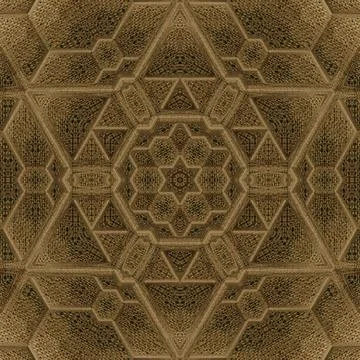 Decorative luxury jute made pattern for carpet, rug, textile etc Stock Illustration