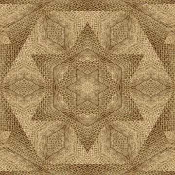 Decorative luxury jute made pattern for carpet, rug, textile etc Stock Illustration