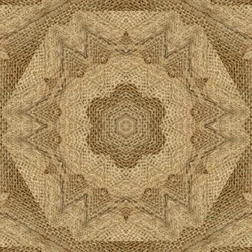 Decorative luxury jute made pattern for carpet, rug, textile etc Stock Illustration