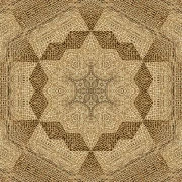Decorative luxury jute made pattern for carpet, rug, textile etc Stock Illustration