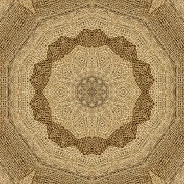 Decorative luxury jute made pattern for carpet, rug, textile etc Stock Illustration