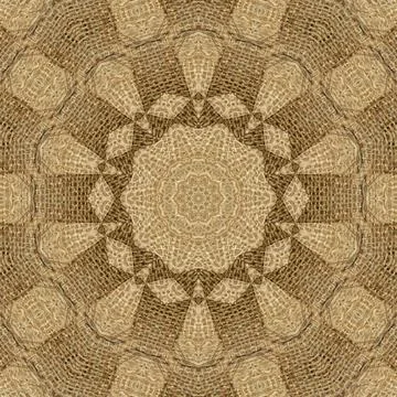 Decorative luxury jute made pattern for carpet, rug, textile etc Stock Illustration