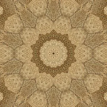Decorative luxury jute made pattern for carpet, rug, textile etc Stock Illustration