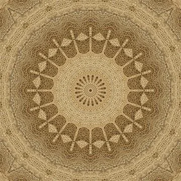 Decorative luxury jute made pattern for carpet, rug, textile etc Stock Illustration