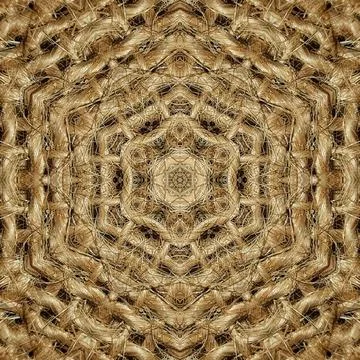 Decorative luxury jute made pattern for carpet, rug, textile etc Stock Illustration