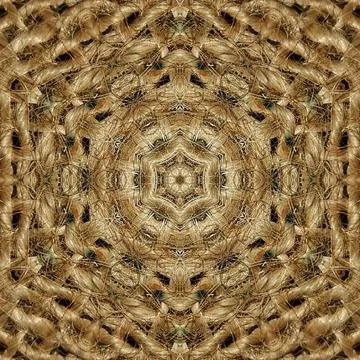 Decorative luxury jute made pattern for carpet, rug, textile etc Stock Illustration