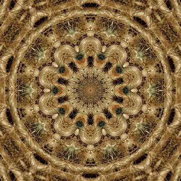 Decorative luxury jute made pattern for carpet, rug, textile etc Stock Illustration