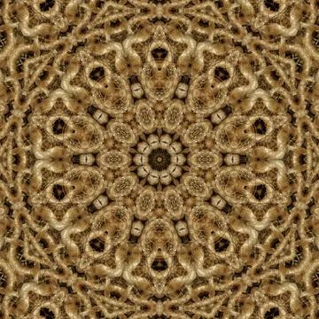 Decorative luxury jute made pattern for carpet, rug, textile etc Stock Illustration