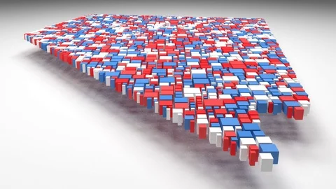 Decorative Map of Nevada - USA - Stock Footage 81078491