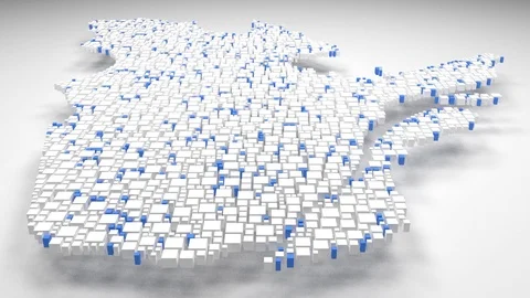 Decorative Map of Quebec - Canada - Stock Footage 81727482