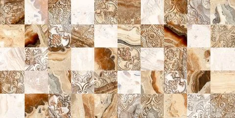 A decorative marble featuring vertical planks in varying shades of brown 스톡 일러스트