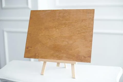 Decorative Message Board Easel with empty plain board as copy space. Stock Photos