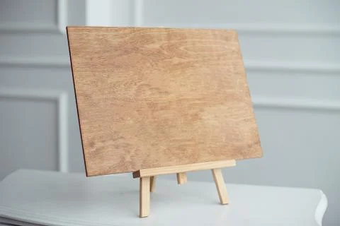 Decorative Message Board Easel with empty plain board as copy space. Stock Photos
