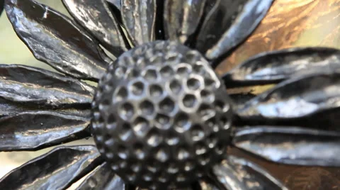 Decorative Metal Flower Stock Footage 40803755
