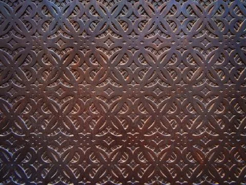 Decorative metal grille pattern Stock Illustration