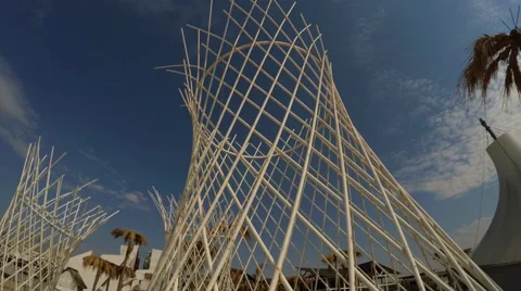 Decorative Metallic Architectural Constructions At Befooz Stock-Footage 56352420