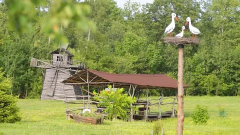 Decorative mill. 库存照片