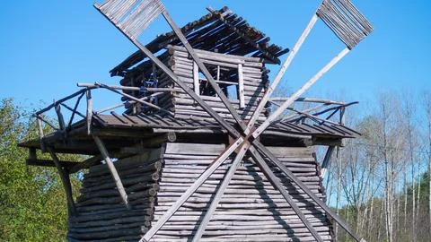 Decorative mill. Photos