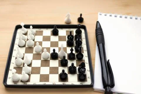 Decorative mini chess Stock Photos