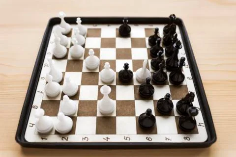 Decorative mini chess Stock Photos