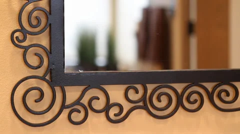 Decorative Mirror Stock Footage 40815395