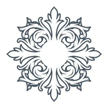 Decorative monogram design element Stock Illustration