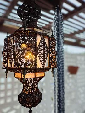 Decorative Moroccan Lantern Stock Photos