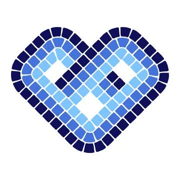 Decorative mosaic element. Ceramic antique stone ornament. イラスト素材