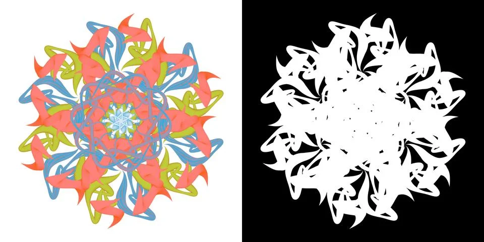 Decorative mosaic Stock Illustration