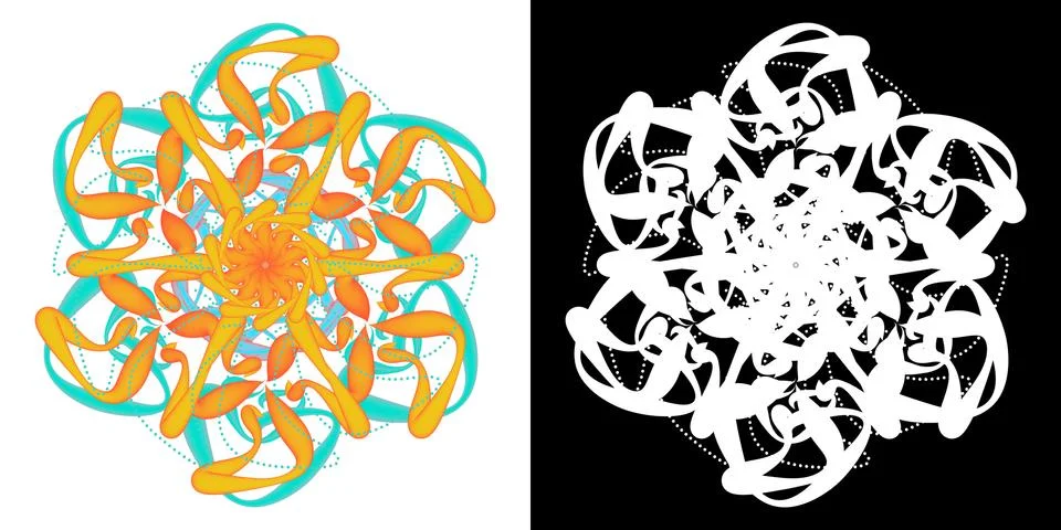 Decorative mosaic Stock Illustration