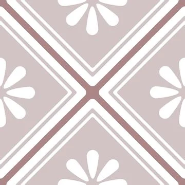 Decorative Mosaic Tile Pattern Vector 库存插图