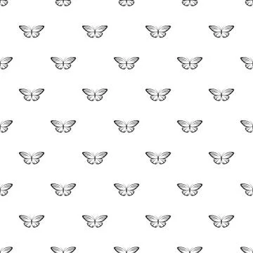 Decorative moth pattern seamless Illustrazione stock